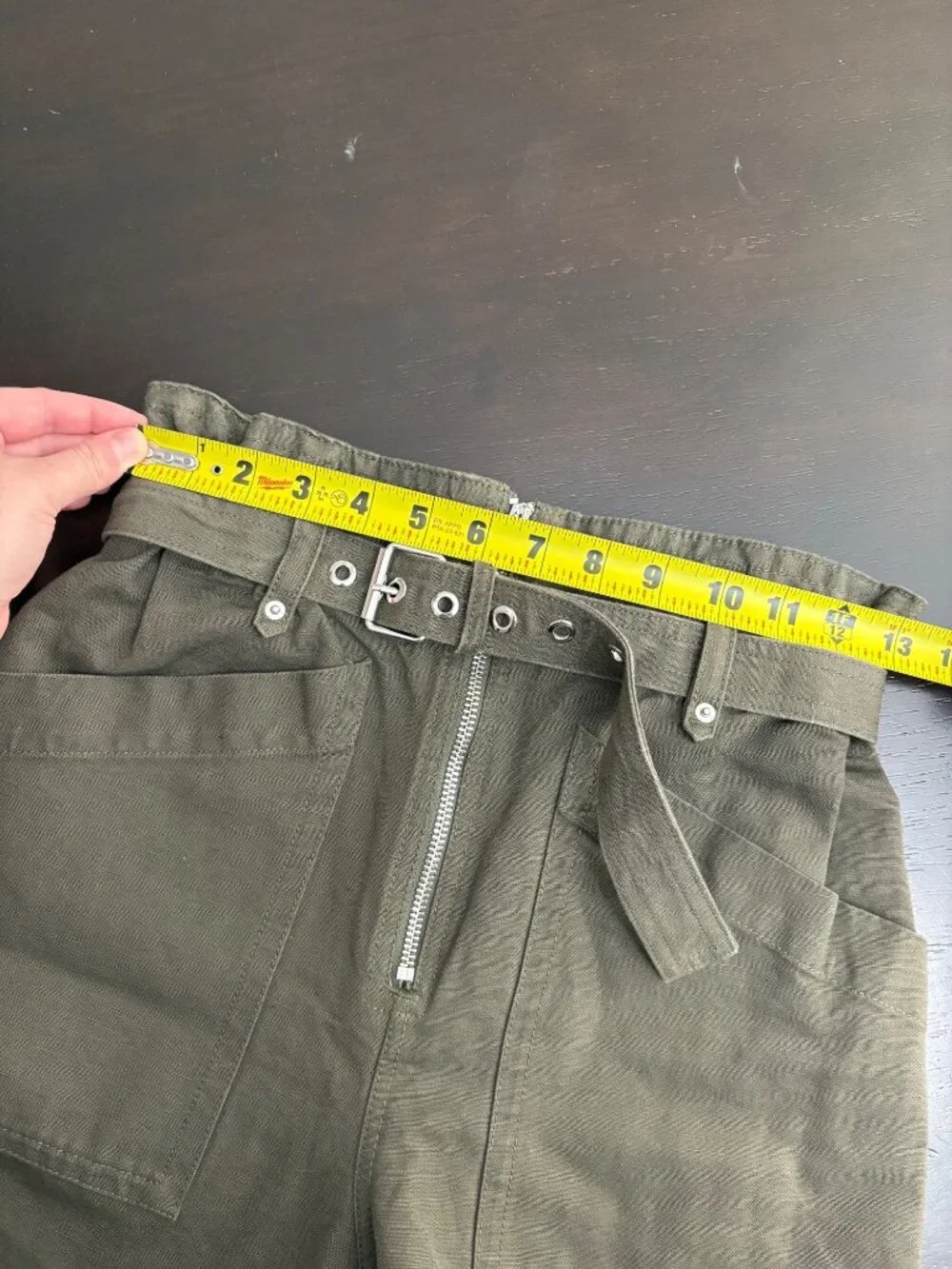 NEW Banana Republic Paperbag Belted High-Rise Tapered Relaxed-Fit Linen Pants